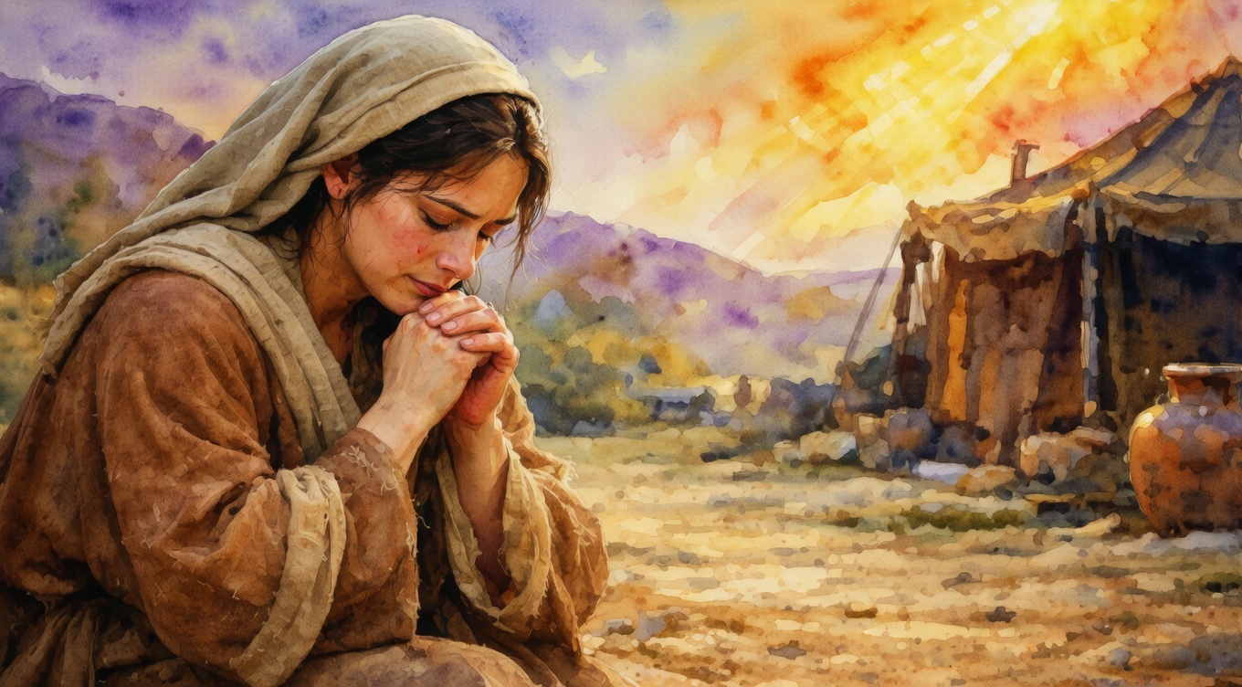 哈拿祈祷时的柔光